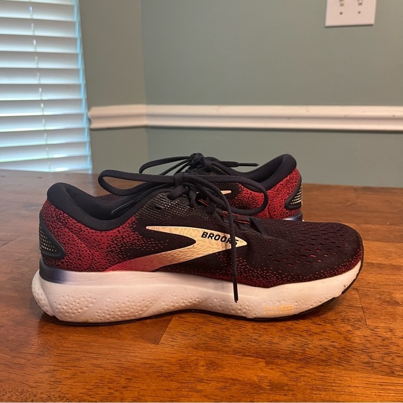 Womens Brooks Ghost 16 navy pink size 9 narrow - Picture 3 of 13